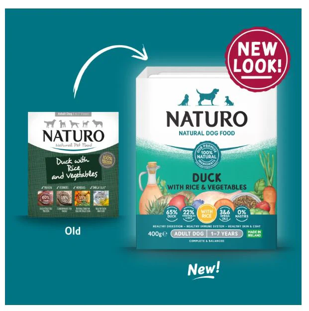 Naturo Adult Wet Duck & Rice 400g - Image 4